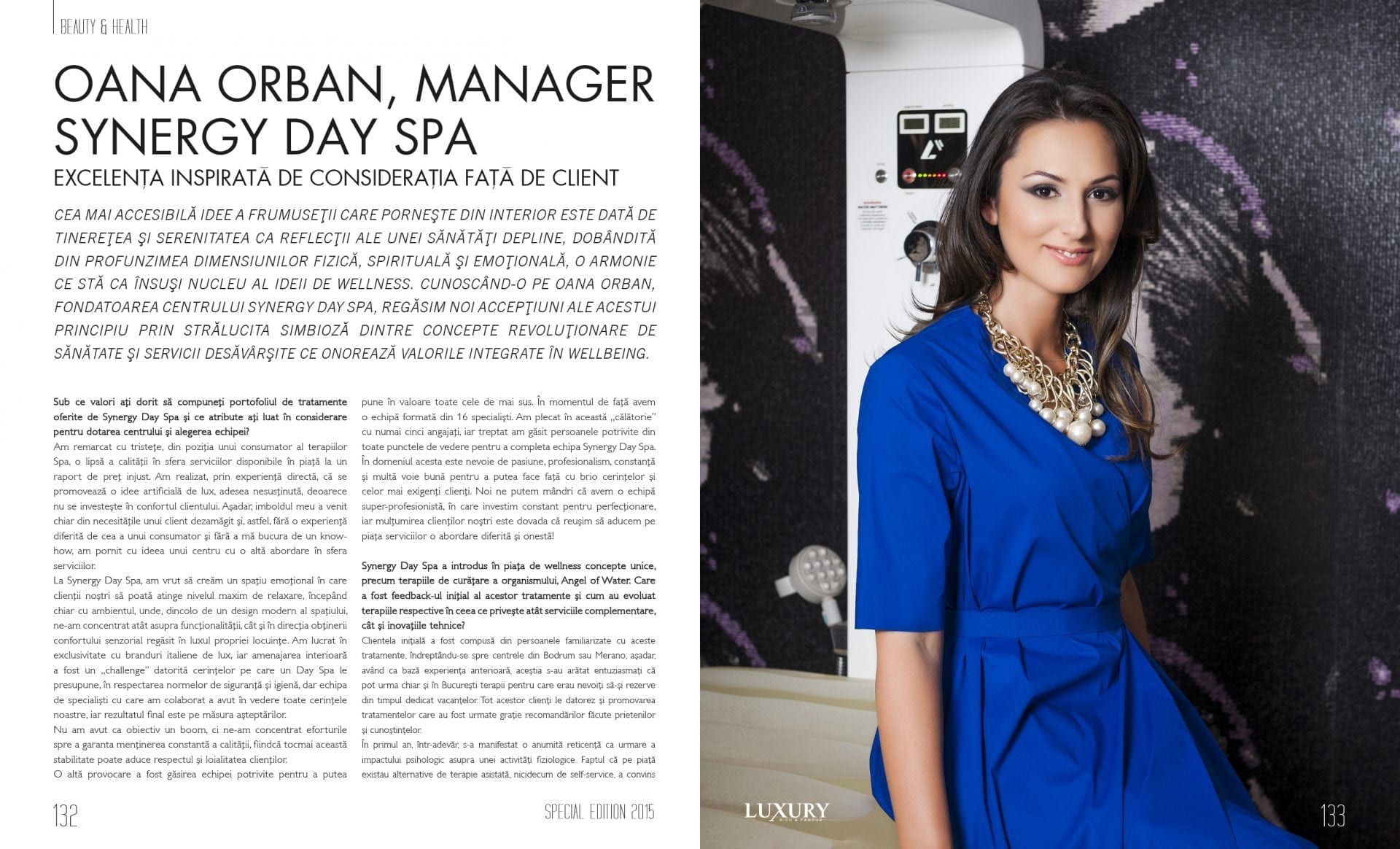 Oana Orban, Manager Synergy Day Spa, portrait, Oana Orban Manager Synergy Day Spa 1920x1164
